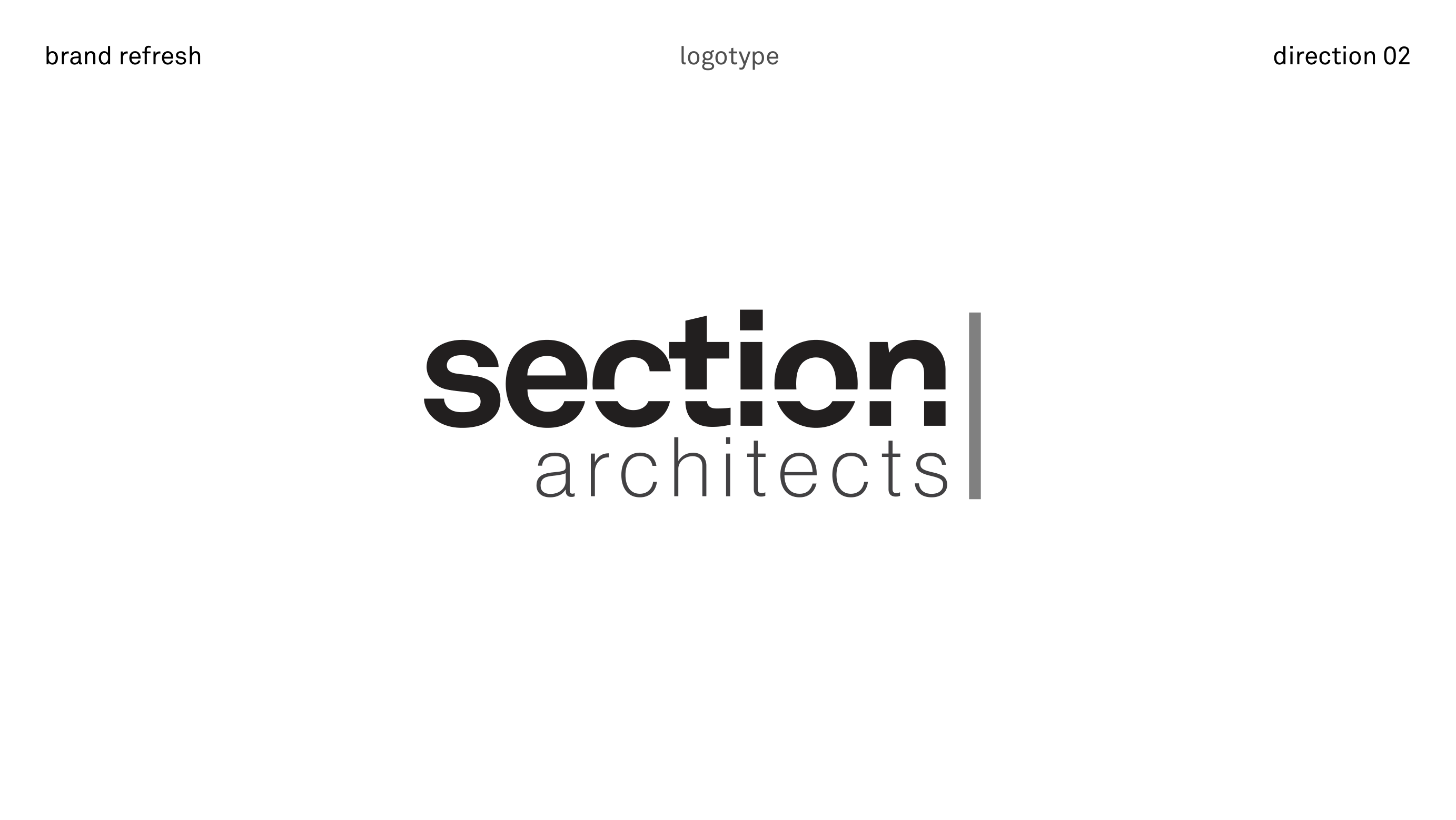 section architects · logotype direction 02