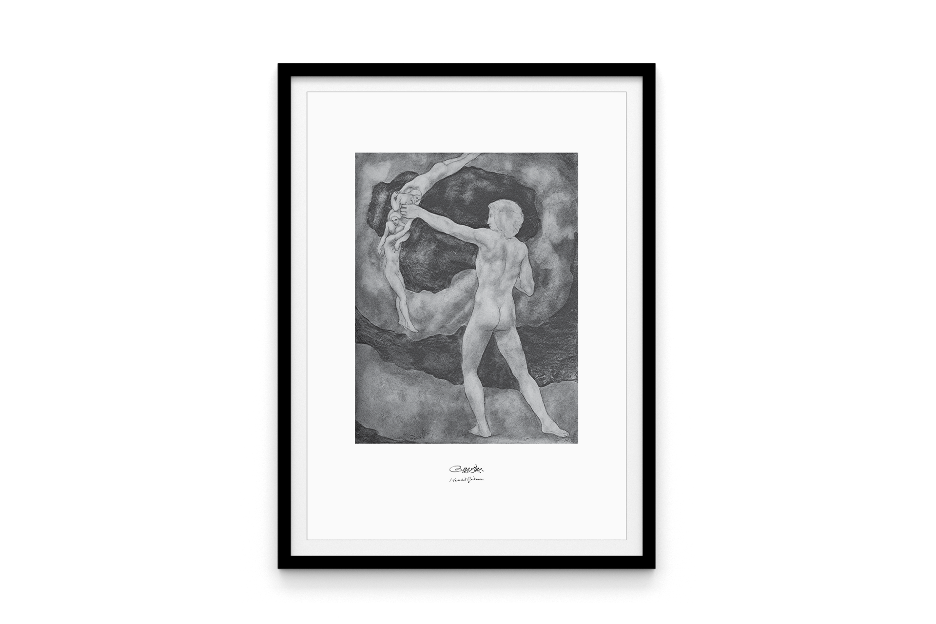 Print titled 'The Archer' inspired by Kahlil Gibran.